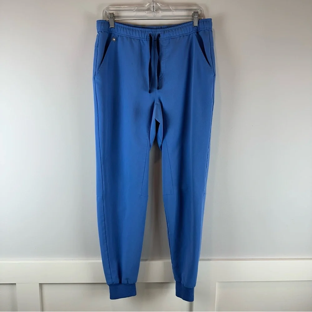 Figs Men’s Blue Tansen Jogger Medical Nursing Scrub Pants Size Medium